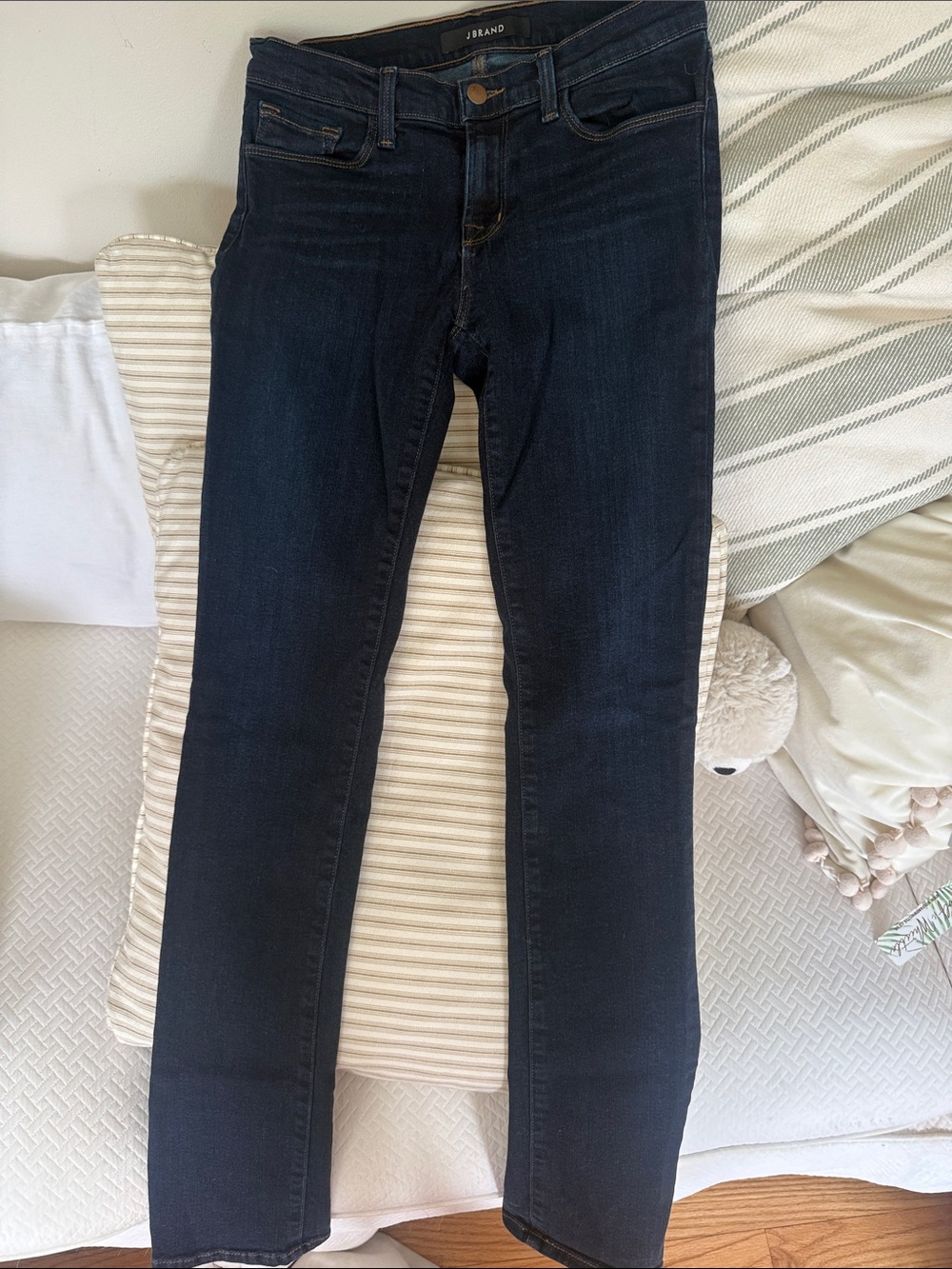 J Brand Dark Indigo Straight Leg Jeans